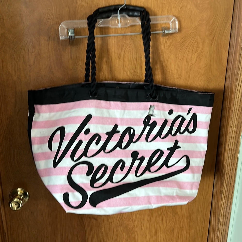 VICTORIA`S SECRET Large Striped Beach Tote
